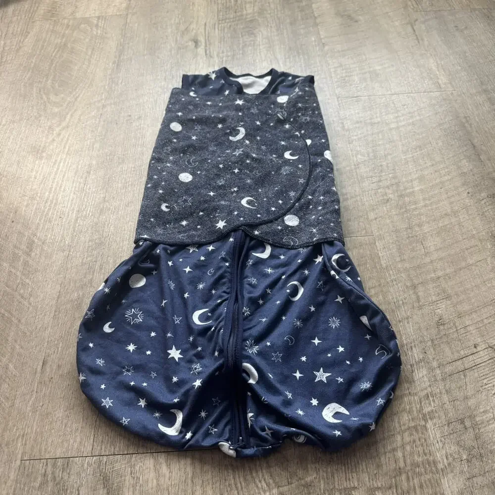 Lot 3 BSTOPPT Newborn Sleep Sack Celestial Baby Swaddle Adjustable Wearable 0-6